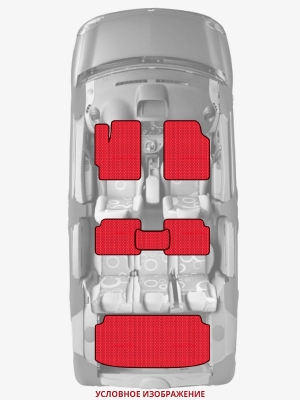ЭВА коврики «Queen Lux» комплект для Chevrolet Van (1G)